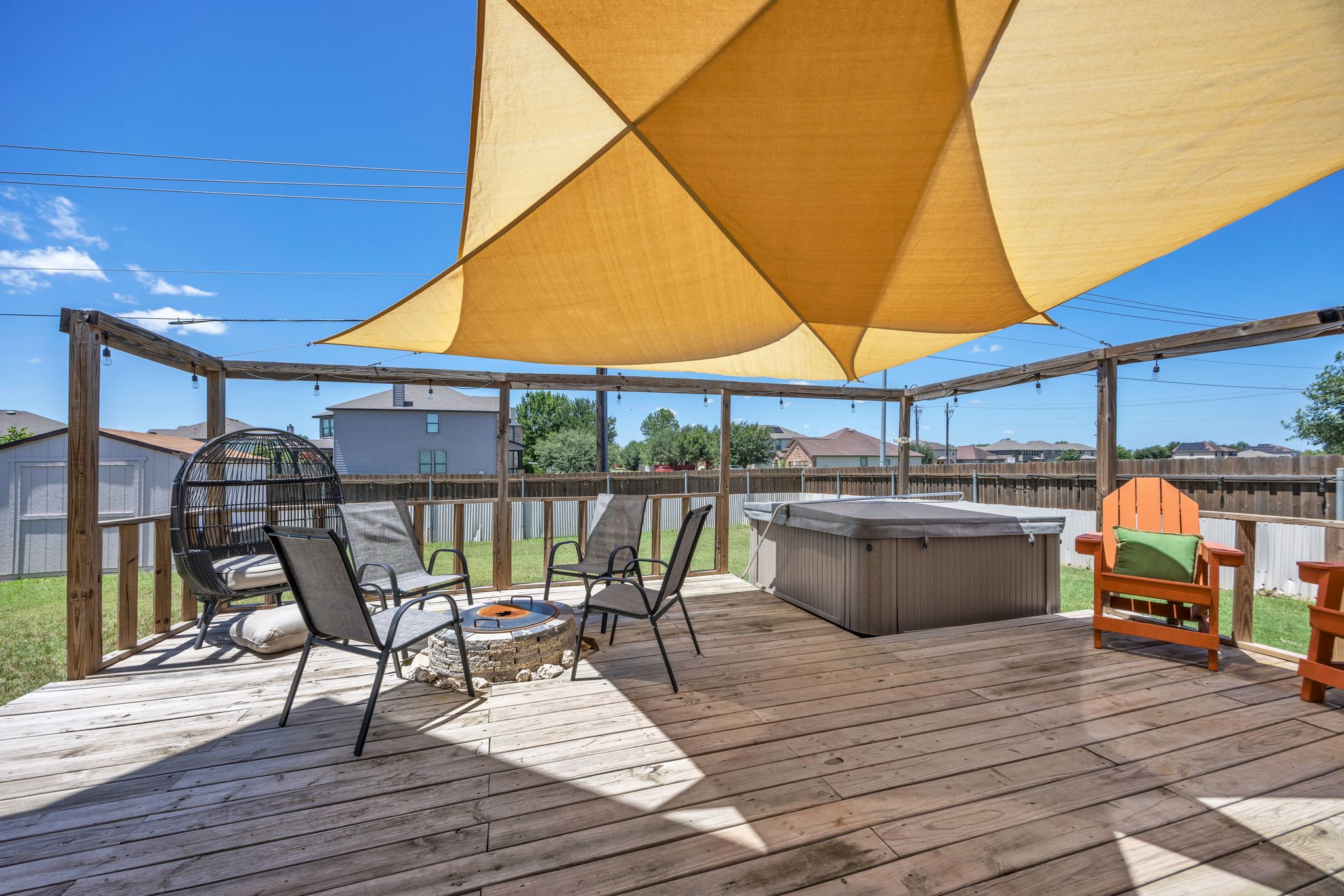 6401 Quinton Drive Austin, TX 78747 - Photo 25 of 29 a view of a patio with table and chairs