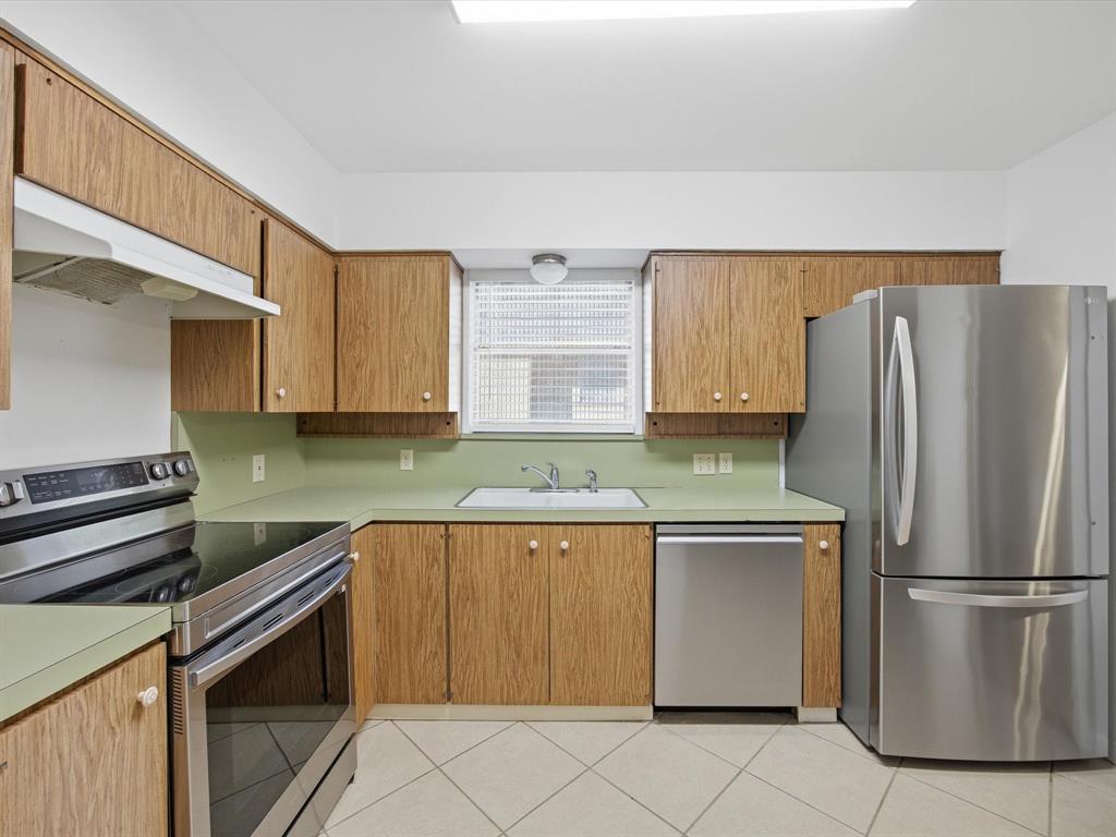 4613 Ranch View Road Fort Worth, TX 76109 - Photo 15 of 24 a kitchen with stainless steel appliances granite countertop a refrigerator sink and stove