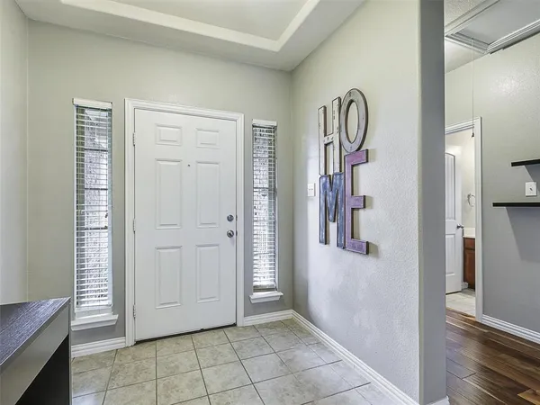 a view of an entryway door