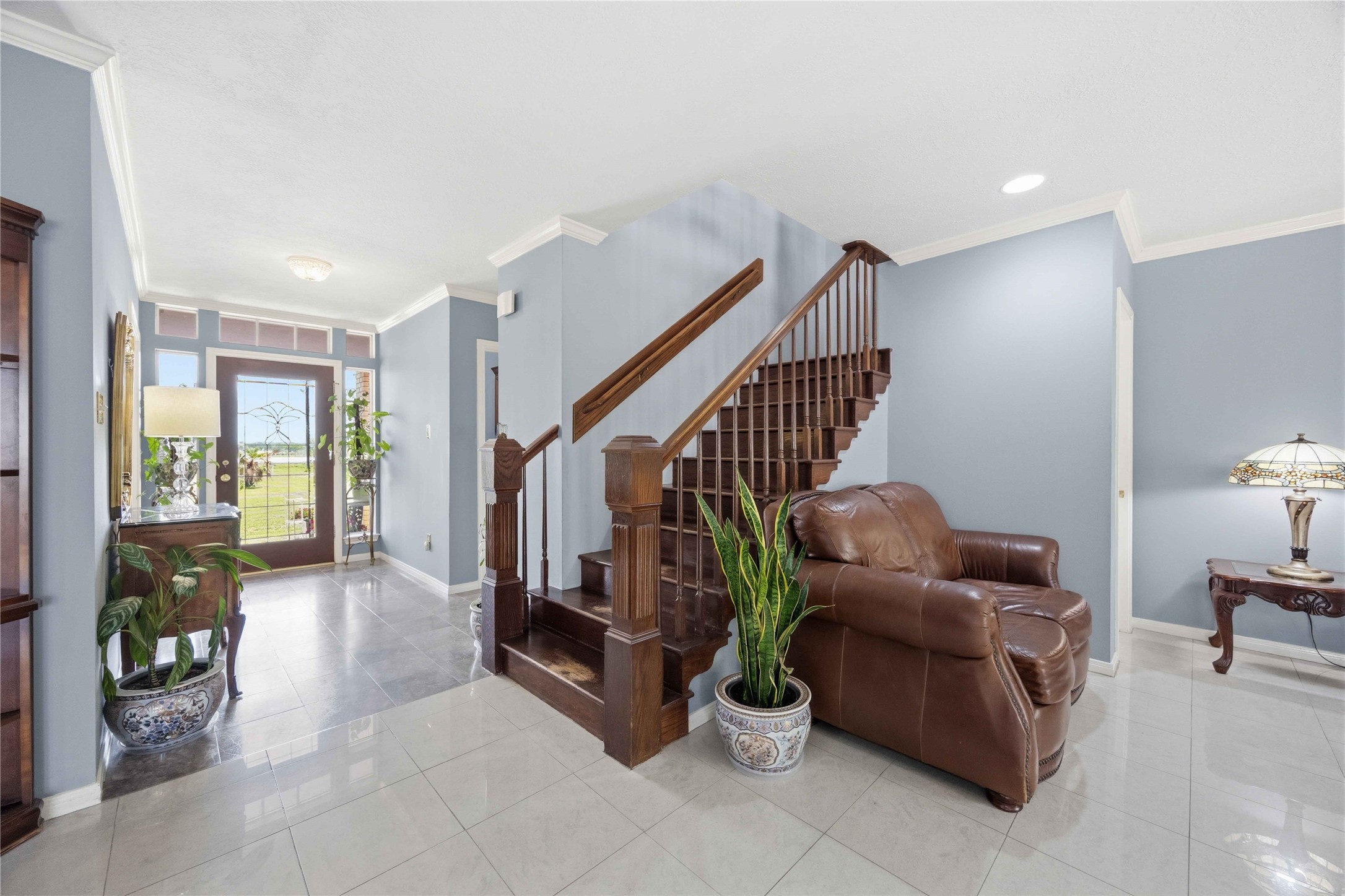 12075 Farm To Market 359 Hempstead, TX 77445 - Photo 18 of 46 a living room with furniture and stairs
