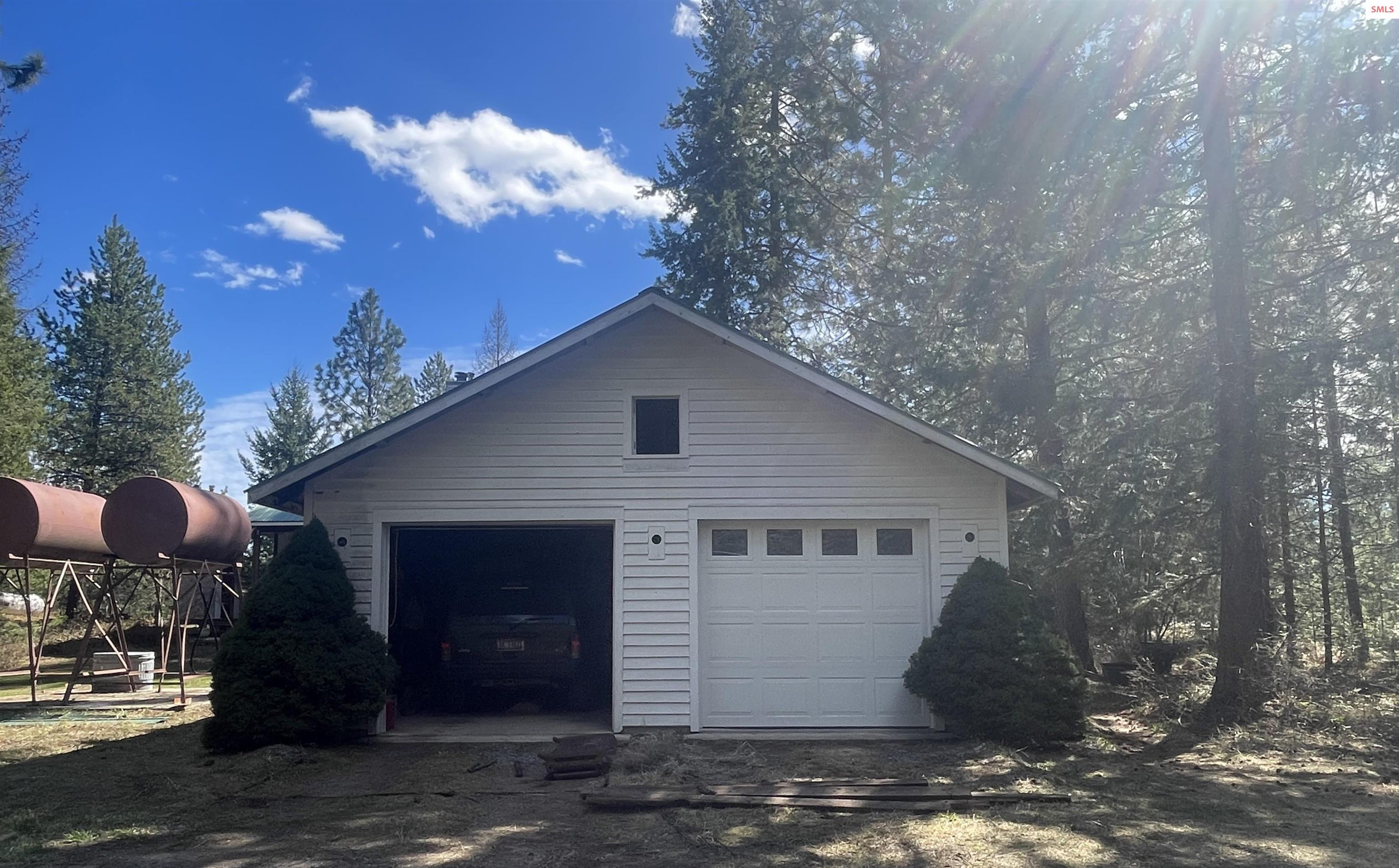 631 Wolverine Road Moyie Springs, ID 83845 - Photo 9 of 87 Back of 2 Car Detached Garage