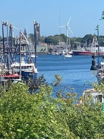 a view of a city with tall buildings