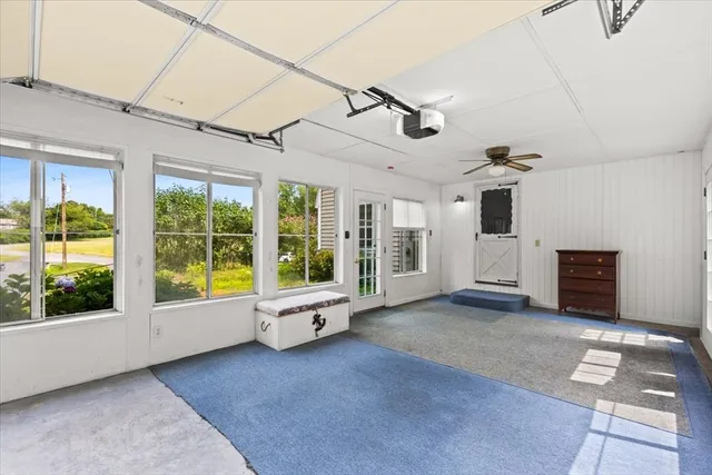 a room with furniture and windows