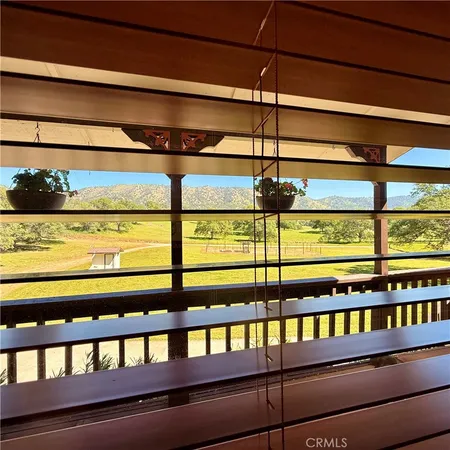 a view of swimming pool with outdoor seating and covered with trees