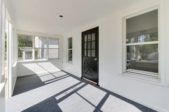 a house with trees in front of it