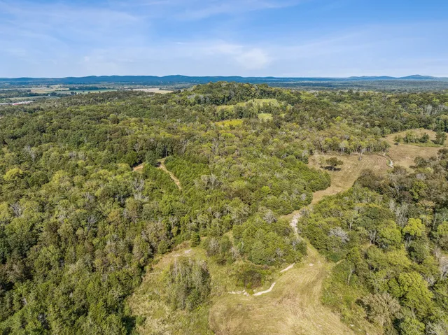 a view of a large mountains