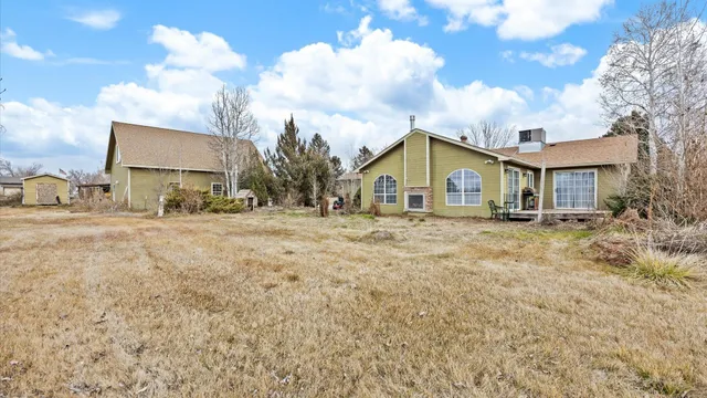 a house view with a garden