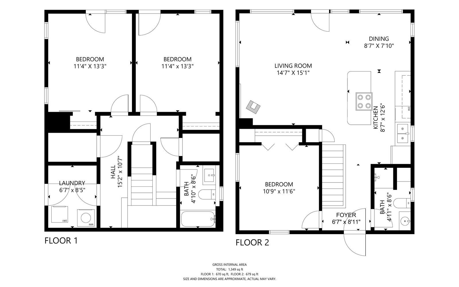 231 Otis Point Road Tenants Harbor, ME 04860 - Photo 45 of 47 231 Otis -Basement and First Floor Plan