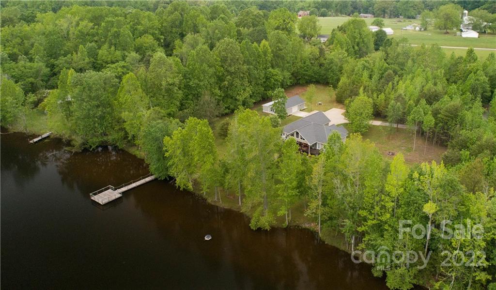 1279 Lake Road Clover, SC 29710 - Photo 4 of 44 an aerial view of residential house with outdoor space and trees all around