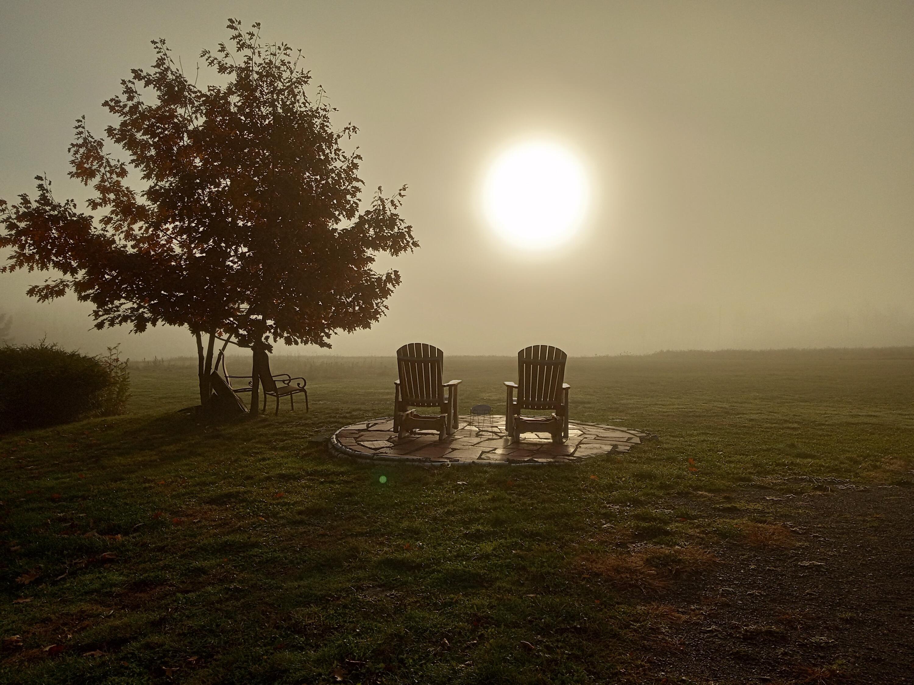 2397 U.S. Rte 2 Smyrna, ME 04780 - Photo 30 of 46 Patio foggy sun