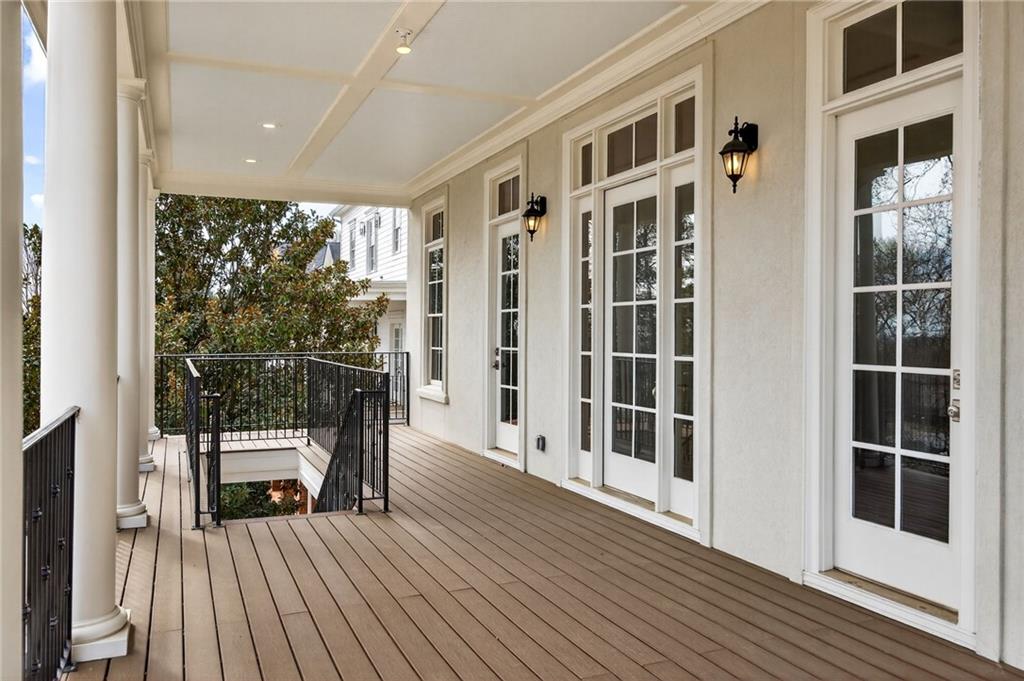 2147 Cooper Lake Road Southeast Smyrna, GA 30080 - Photo 54 of 65 a view of front door deck and living room