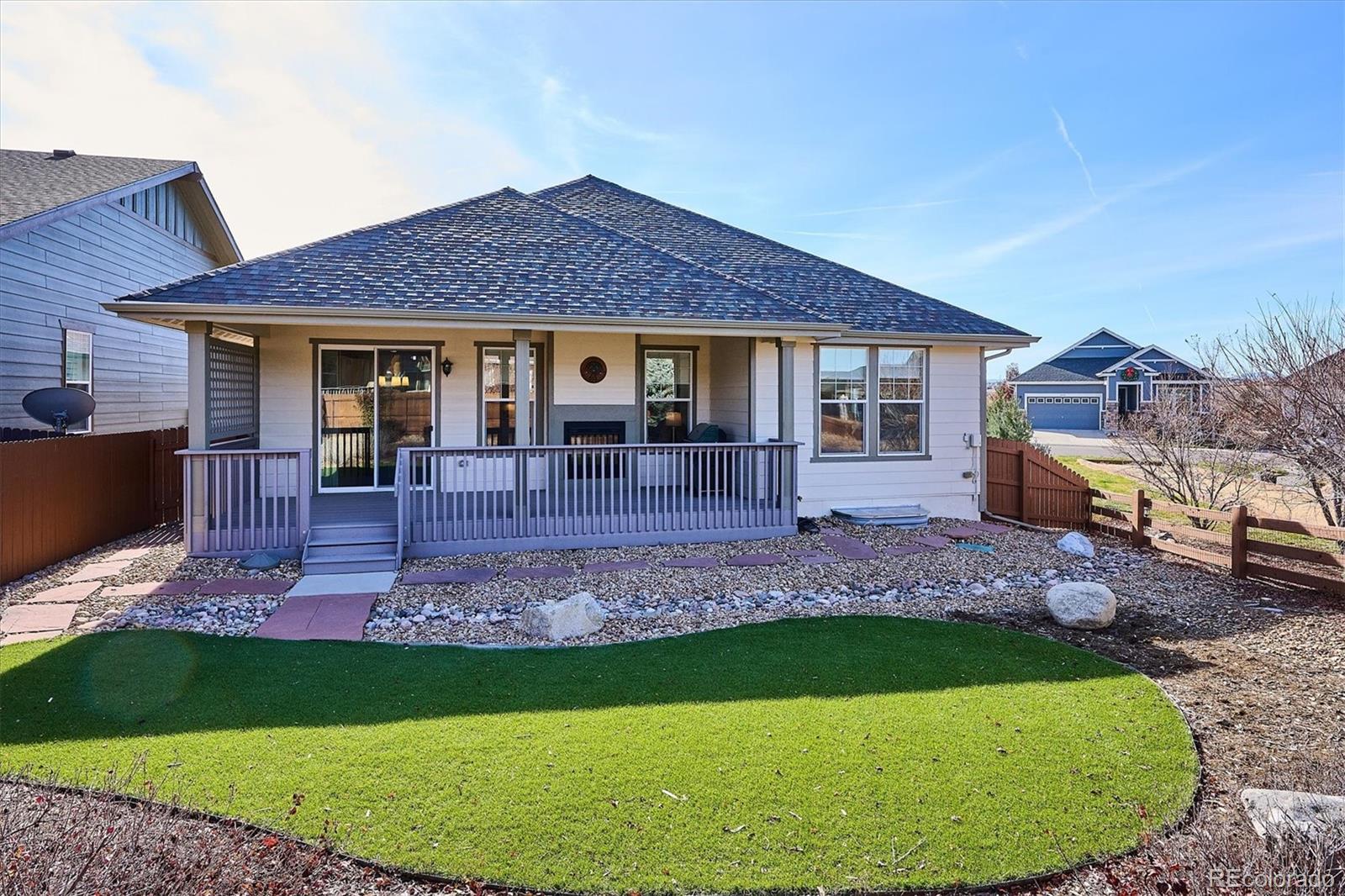 6667 Club Villa Road Parker, CO 80134 - Photo 37 of 50 a view of house with a garden