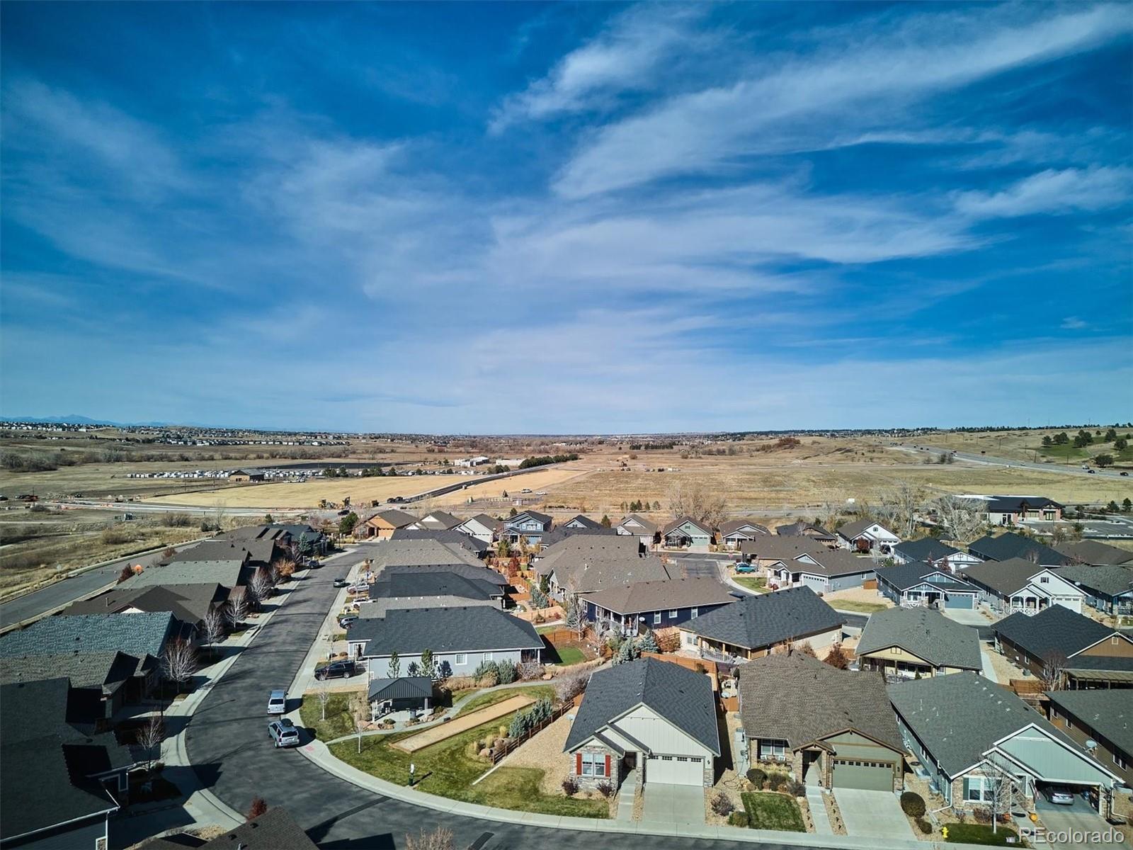 6667 Club Villa Road Parker, CO 80134 - Photo 40 of 50 an aerial view of a city