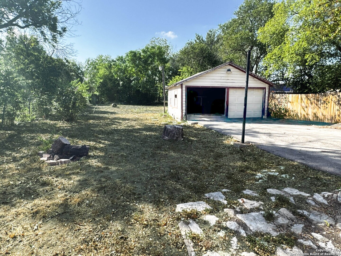 520 West Pyron Avenue San Antonio, TX 78214 - Photo 19 of 19 a backyard of a house with lots of green space