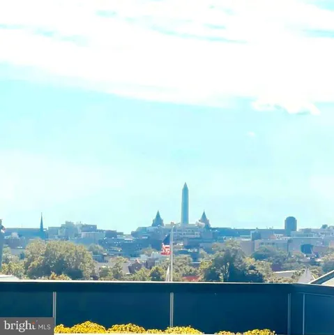 a view of city and mountain