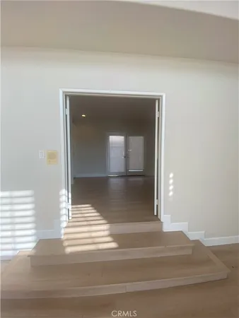 a view of a garage