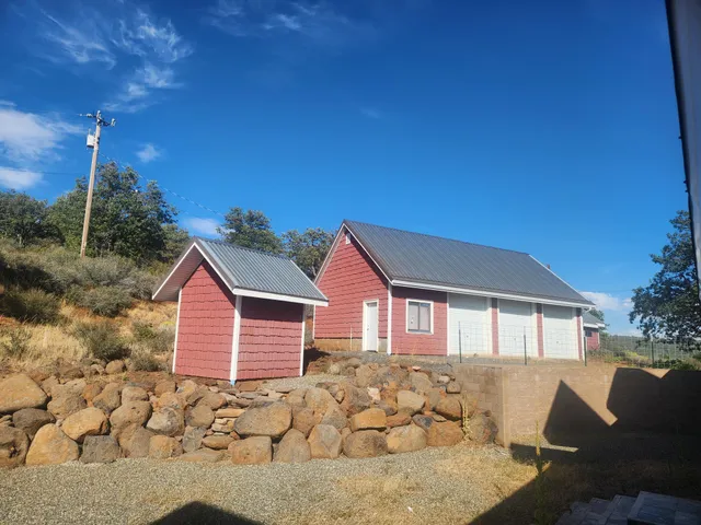 a view of a hallway with a chandelier