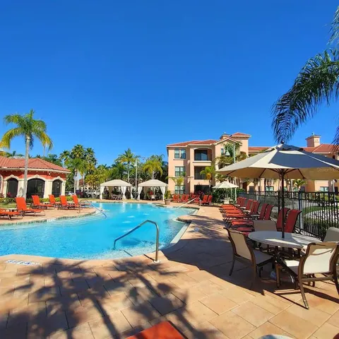 a view of a brick building with a view of a building