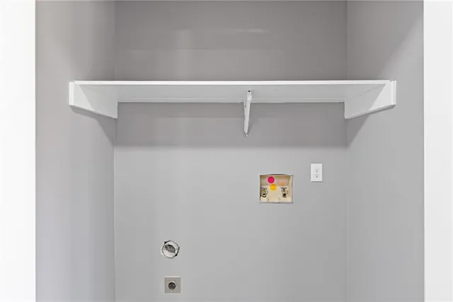 a close view of closet