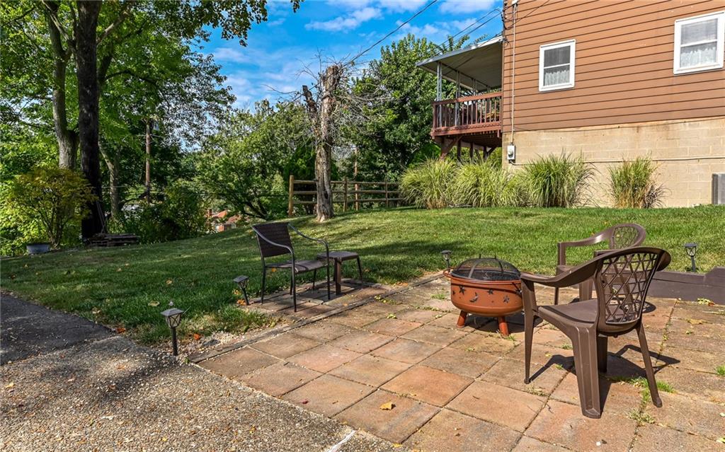 2349 Rose Garden Road Pittsburgh, PA 15220 - Photo 18 of 22 Inviting back patio, ideal for sitting back and relaxing.