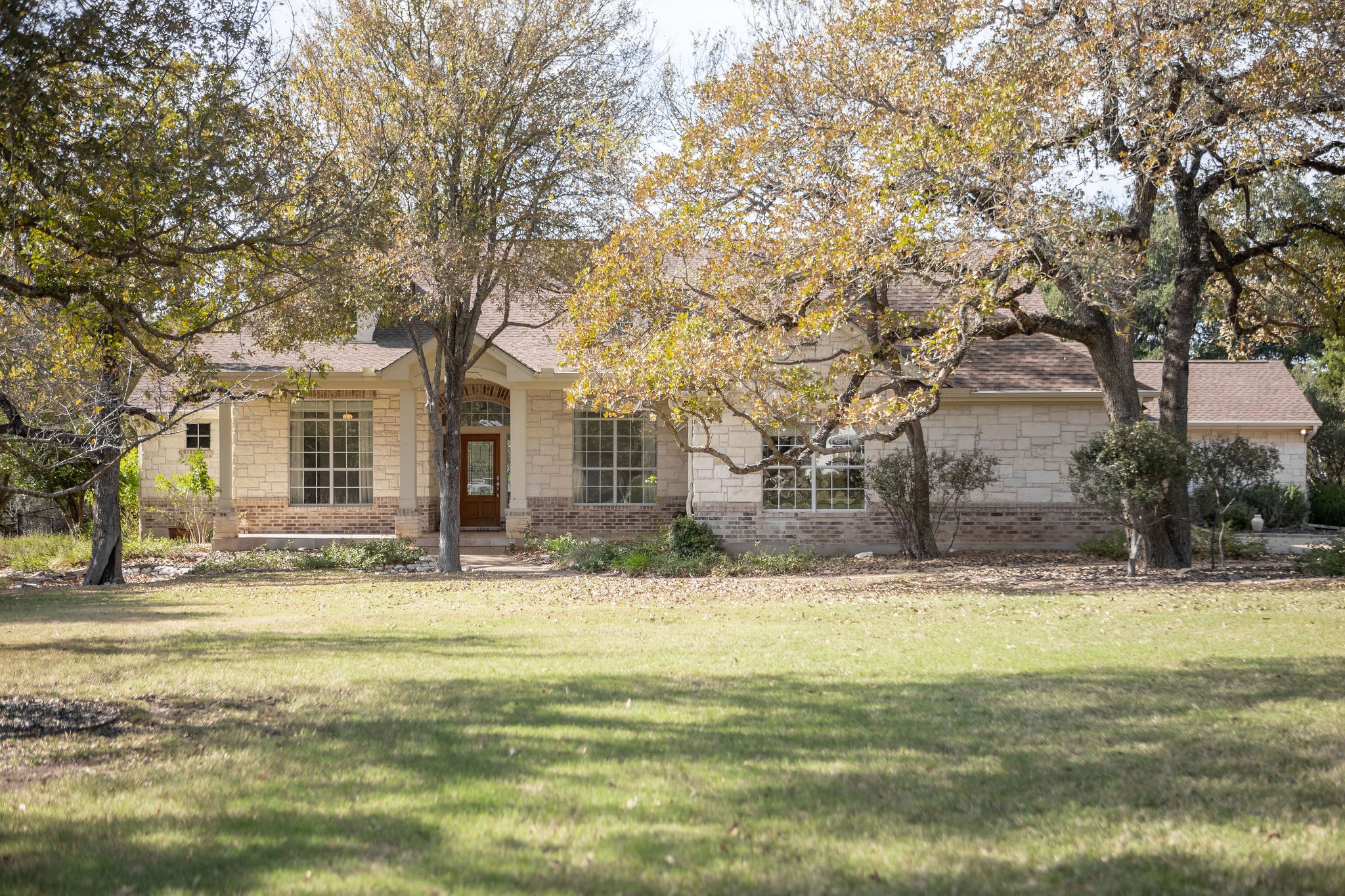 108 Ridge View Drive Georgetown, TX 78628 - Photo 1 of 1 Front of house set back off of the road for ultimate privacy