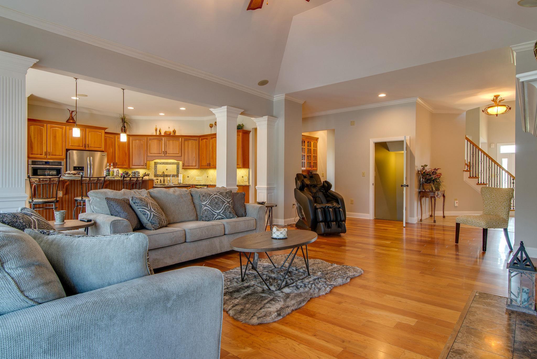 6263 Beckwith Road Mount Juliet, TN 37122 - Photo 30 of 30 a living room with furniture and view of kitchen