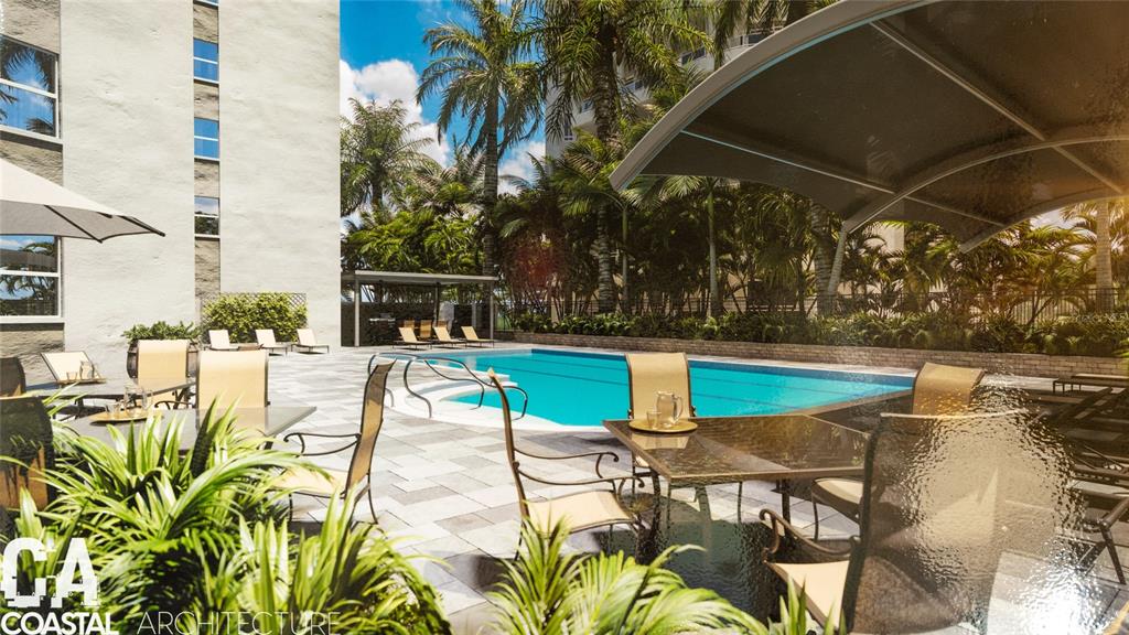 435 South Gulfstream Avenue, Unit 1004 Sarasota, FL 34236 - Photo 33 of 37 a view of yard with patio