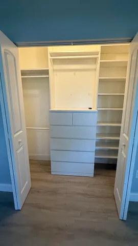 a view of walk in closet