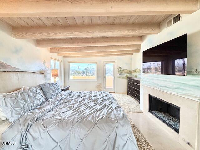 3521 Sunset Lane Oxnard, CA 93035 - Photo 30 of 37 a spacious bedroom with a bed and a fireplace