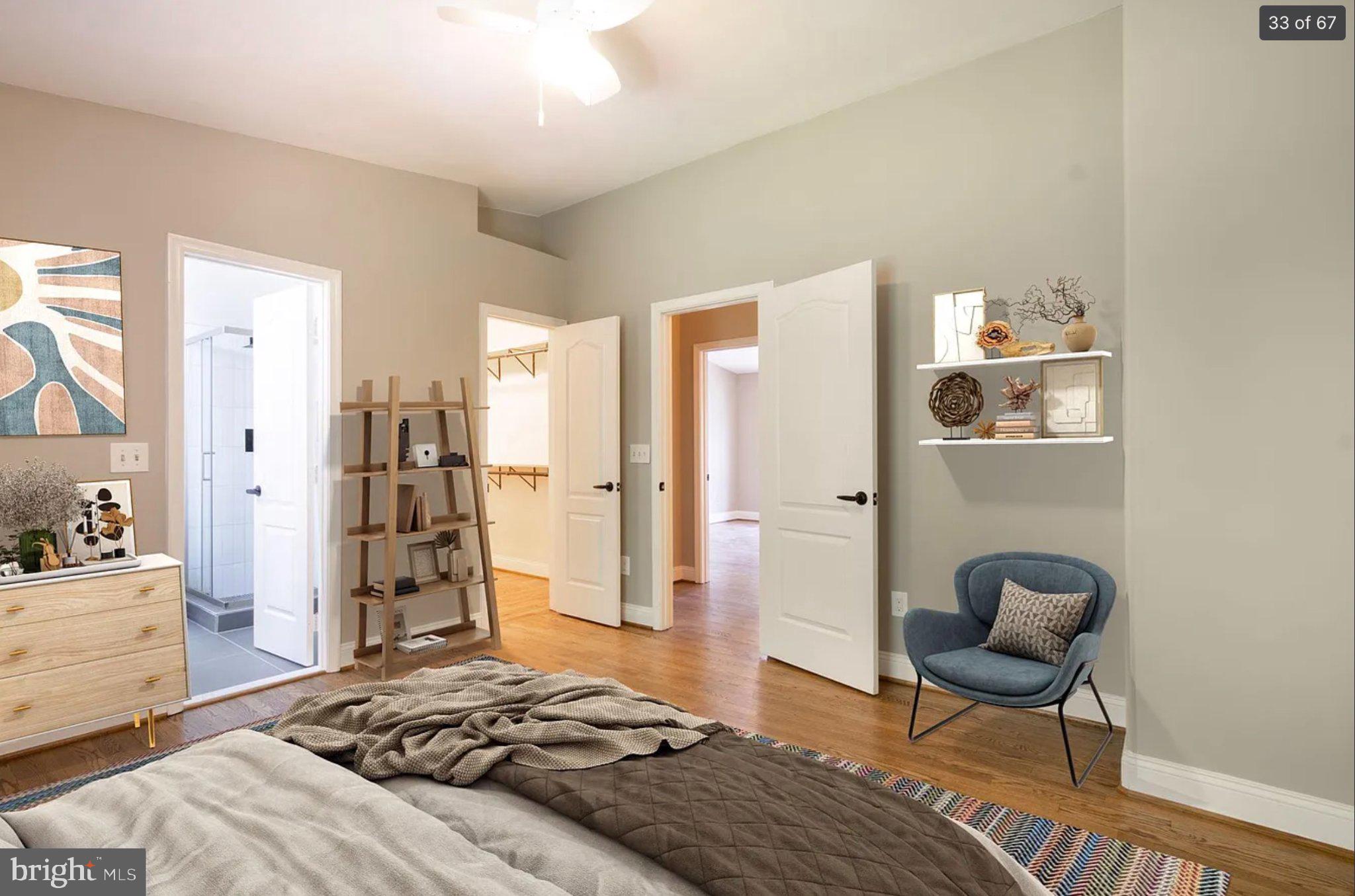 3906 Valley Ridge Drive Fairfax, VA 22033 - Photo 34 of 58 Serene bedroom with modern accents.