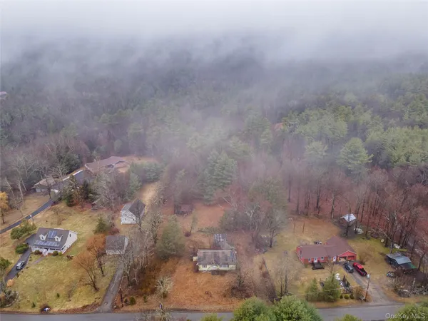 an aerial view of multiple house