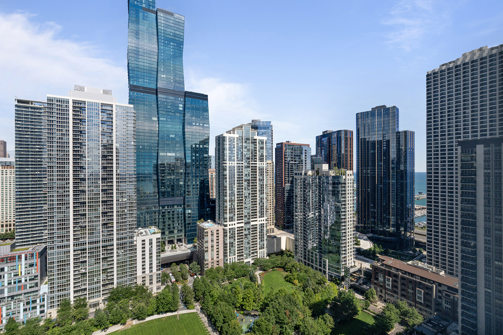 360 East Randolph Street, Unit 3105 Chicago, IL 60601 - Photo 8 of 28 a view of a city with tall buildings