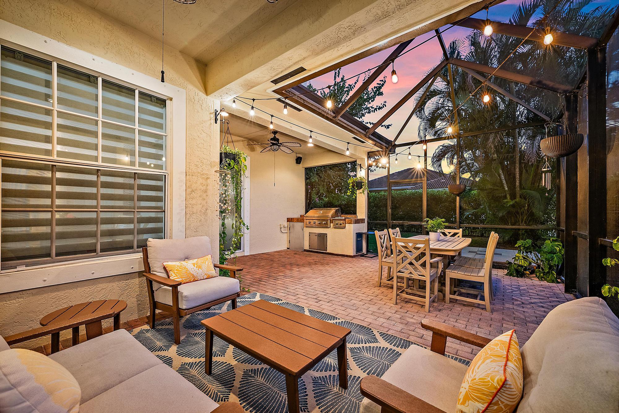 114 Via Santa Cruz Jupiter, FL 33458 - Photo 3 of 48 Covered Lanai & Screened in Patio