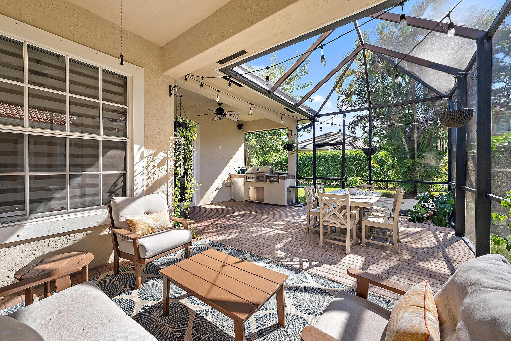 114 Via Santa Cruz Jupiter, FL 33458 - Photo 40 of 48 Covered Lanai & Screened in Patio