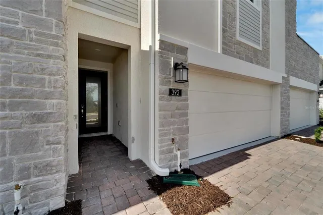 a view of front door of house