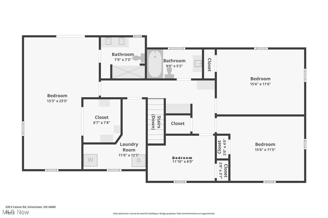 520 East Caston Road Uniontown, OH 44685 - Photo 46 of 47 Second level floor plan