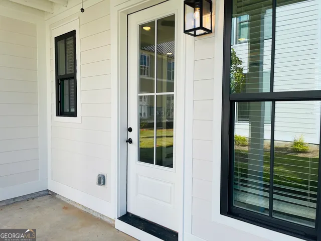 a view of front door