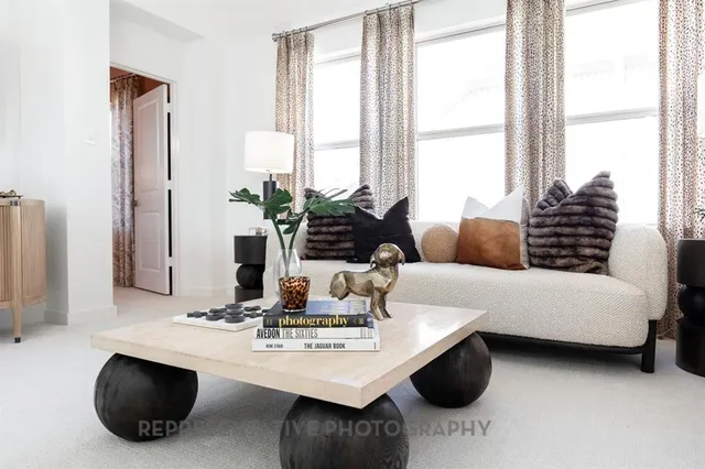 a outdoor living space with furniture and garden view