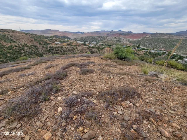 a view of a lake with a mountain in the background