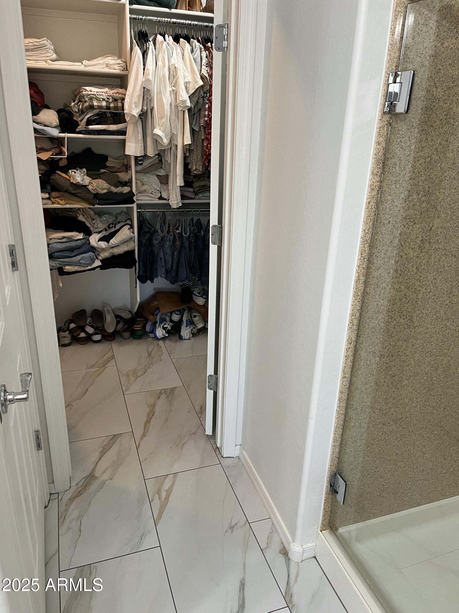 26833 North 14th Lane Phoenix, AZ 85085 - Photo 20 of 55 a view of walk in closet with clothes and shoes