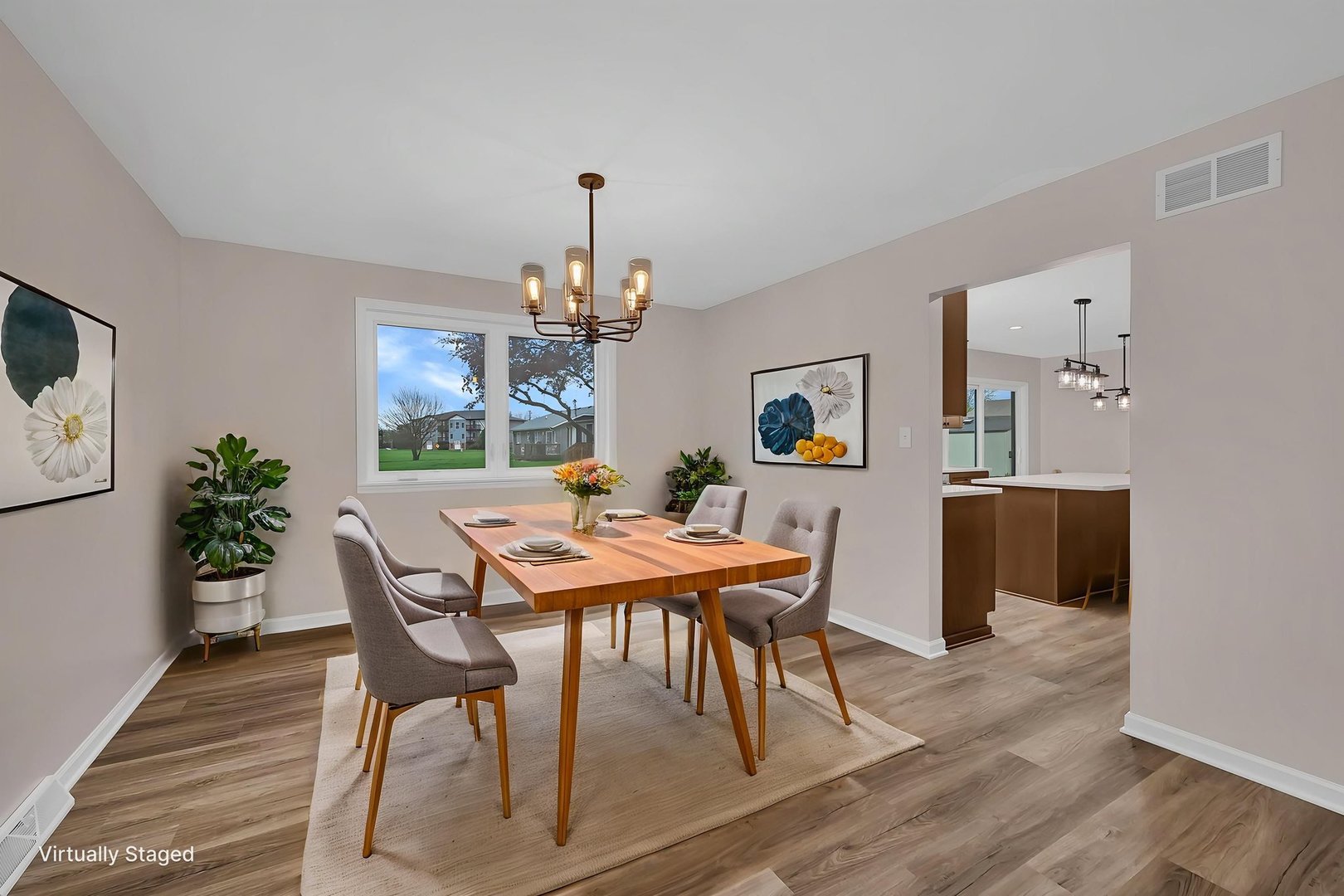 2380 Chestnut Lane Morris, IL 60450 - Photo 11 of 43 a view of a dining room with furniture and wooden floor