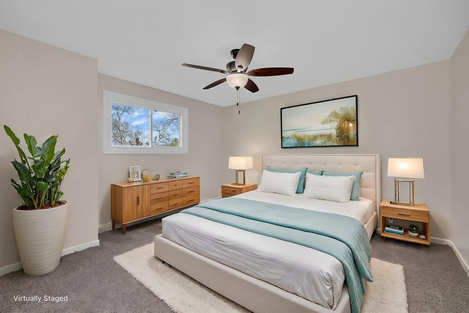 2380 Chestnut Lane Morris, IL 60450 - Photo 32 of 43 a bedroom with furniture and a chandelier