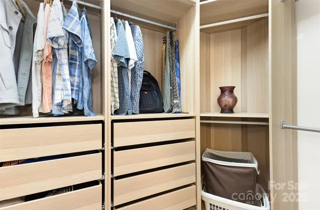 a view of walk in closet