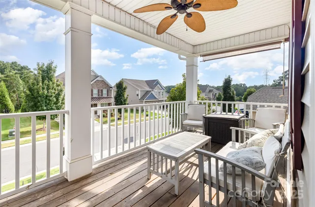 a view of balcony with couch