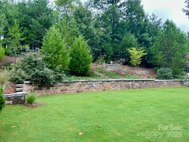 a view of yard with green space