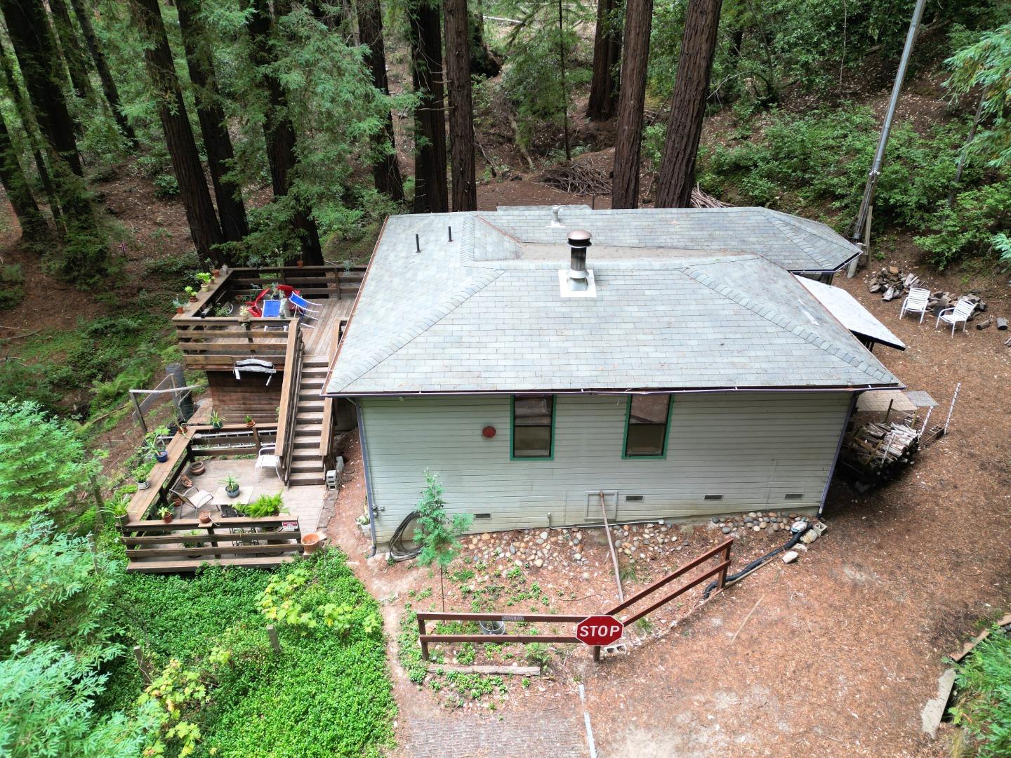 700 Laurel View Road Los Gatos, CA 95033 - Photo 2 of 21 an aerial view of a house with garden