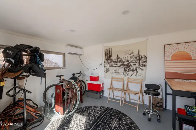 a view of a terrace with skyline