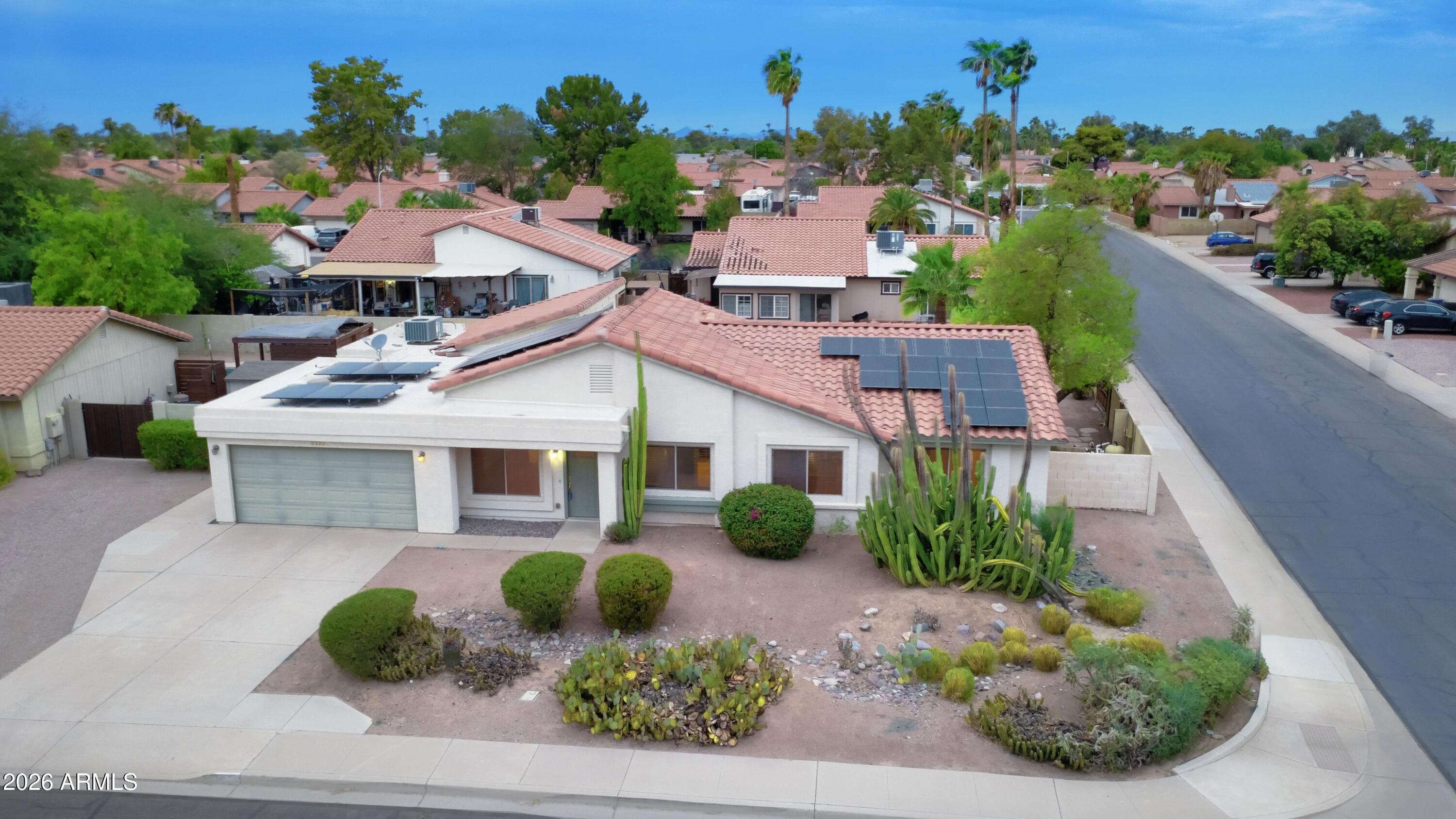 2102 West Knox Road Chandler, AZ 85224 - Photo 4 of 62 Aerial view/Solar owned