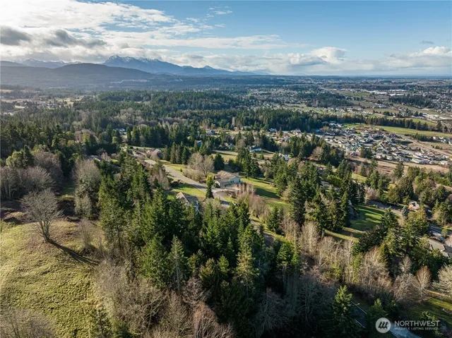 a view of city and mountain