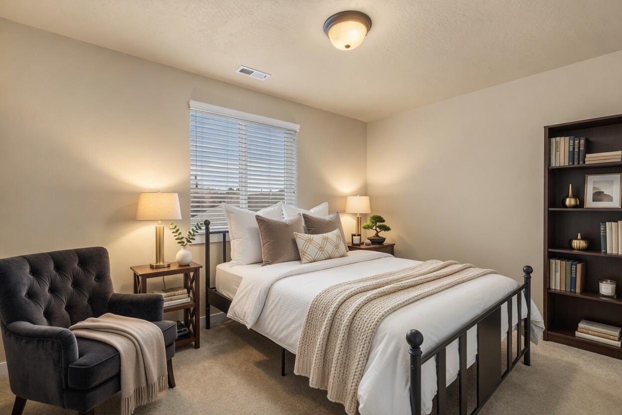 2781 Northeast Spring Water Place Bend, OR 97701 - Photo 11 of 23 a bedroom with a bed and a couch